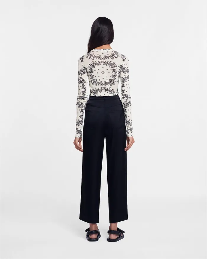 Nanushka Pants Women Wide Leg Satin Pants Black