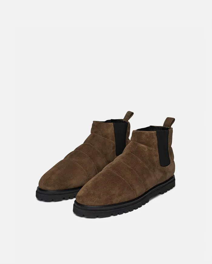 Nanushka Shoes Men Bede Mens Rounded Toe Boot Olive
