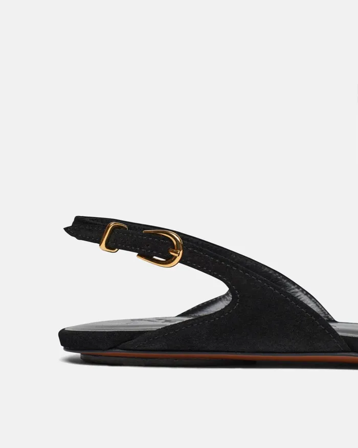 Nanushka Shoes Women Maimu Leather PointToe Flats Black