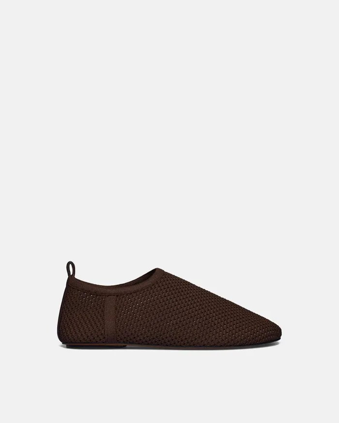 Nanushka Shoes Women Maris Rounded Toe MeshKnit RoundToe Slip On Shoes Java