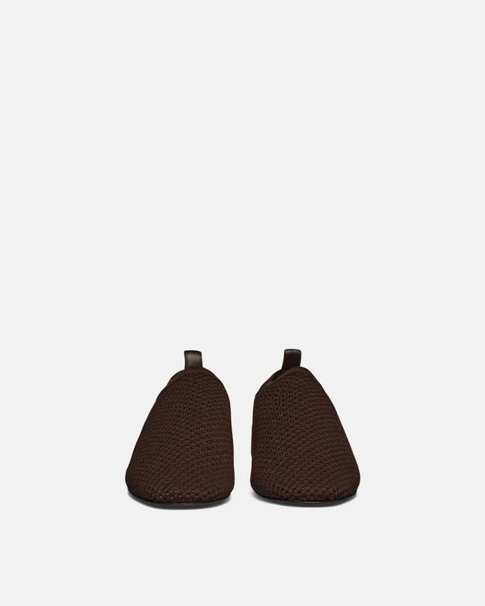 Nanushka Shoes Women Maris Rounded Toe MeshKnit RoundToe Slip On Shoes Java