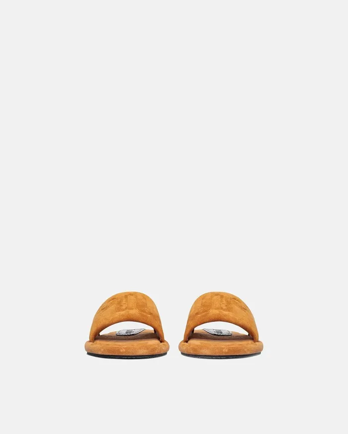 Nanushka Shoes WomenMen Berrington Logo Slides Mustard