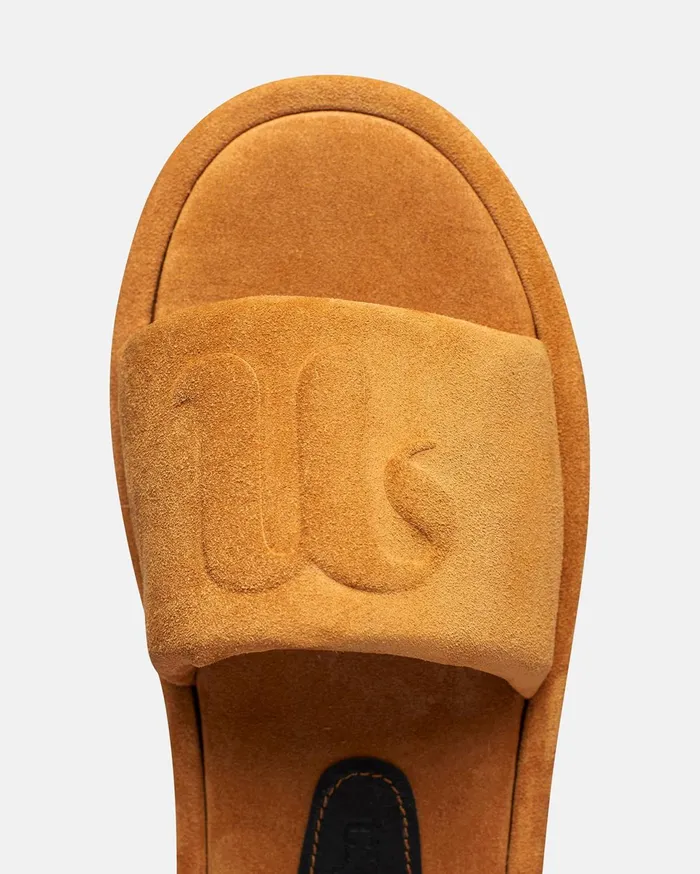 Nanushka Shoes WomenMen Berrington Logo Slides Mustard