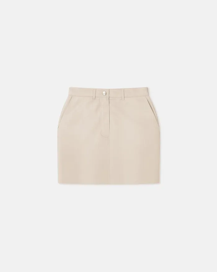 Nanushka Skirts Women Miray Okobor AltLeather Mini Skirt Creme