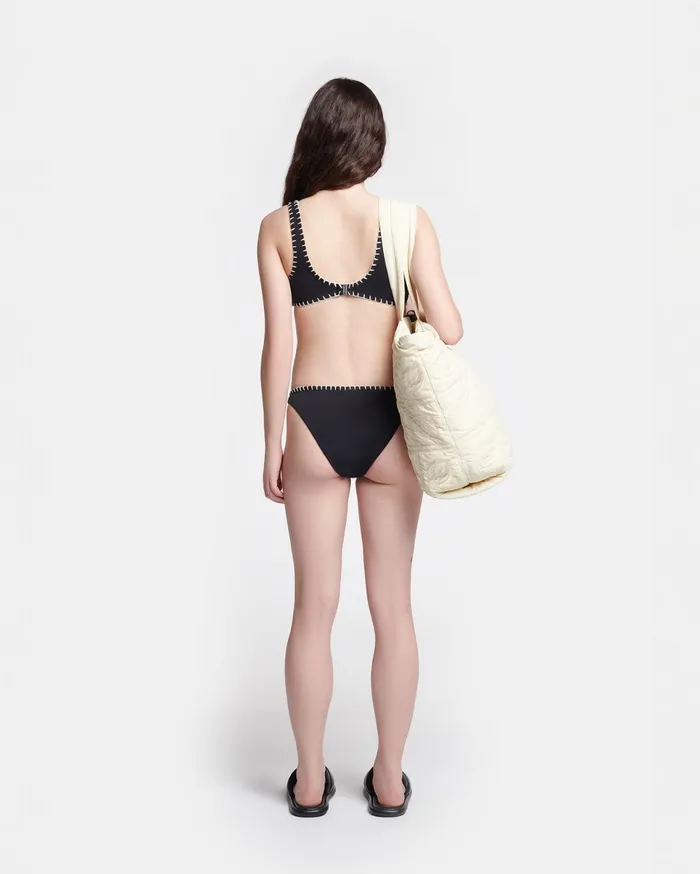 Nanushka Swimwear Women Malti Crochet Bikini Top Black
