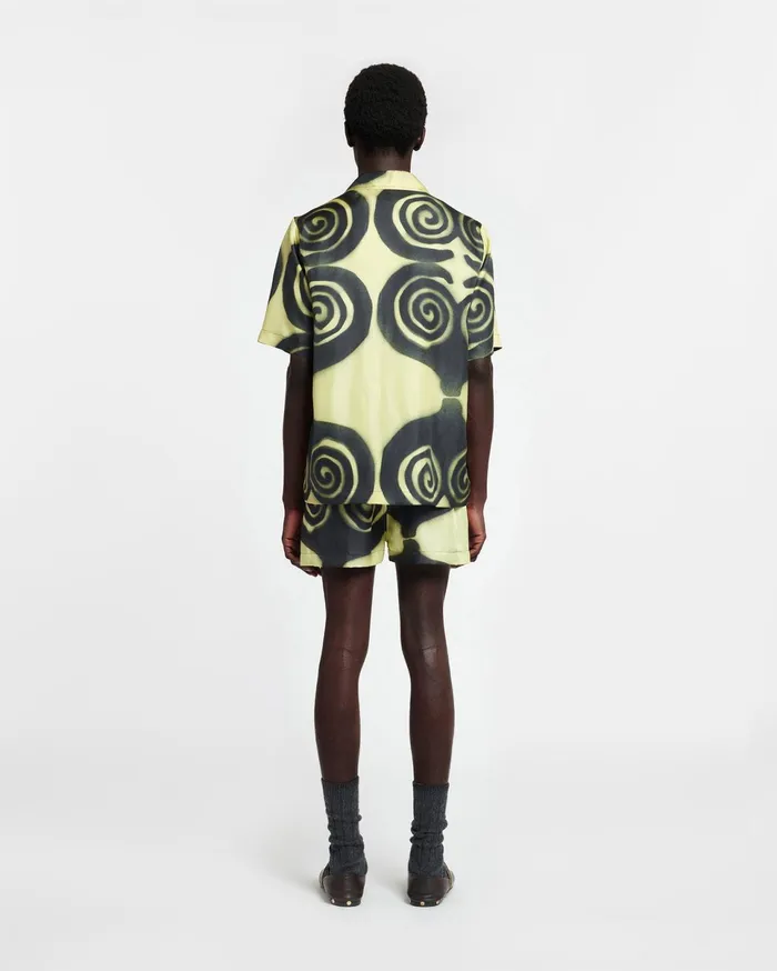 Nanushka Tops Men Bodil Printed SilkTwill Shirt Spiral Spray
