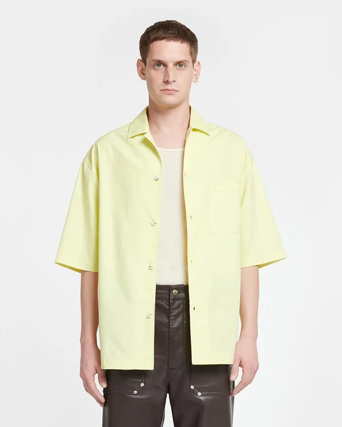 Nanushka Tops Men Caspian Poplin Shirt Lumen