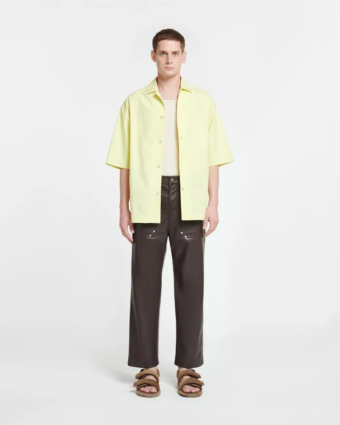 Nanushka Tops Men Caspian Poplin Shirt Lumen