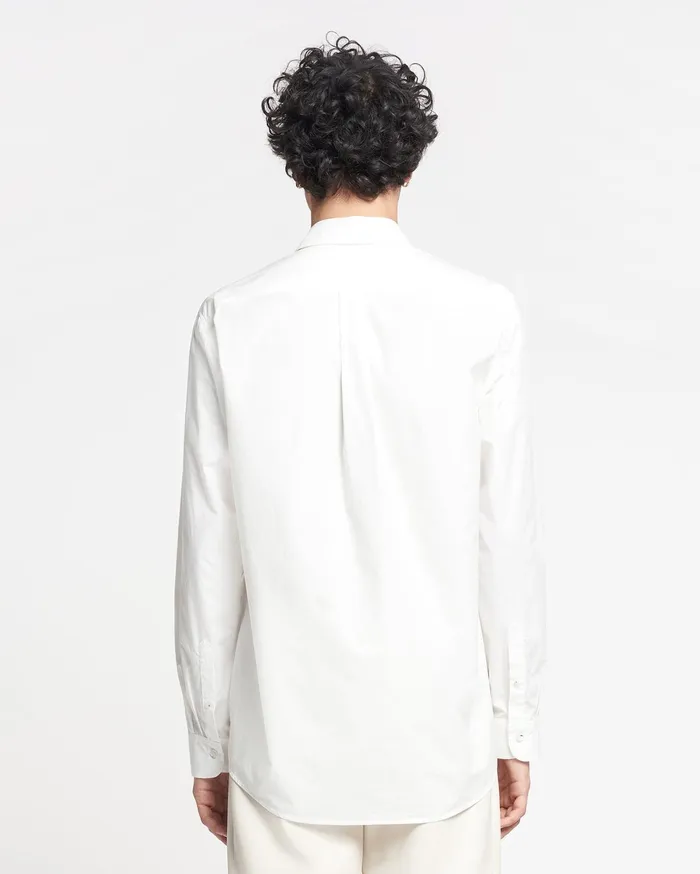 Nanushka Tops Men Kaleb Light Poplin Shirt White