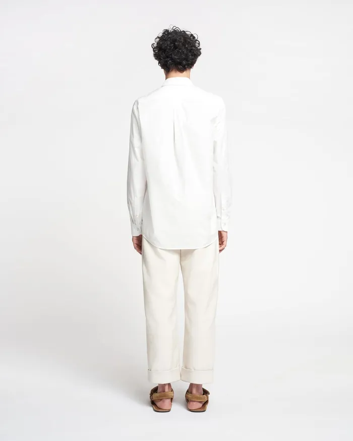 Nanushka Tops Men Kaleb Light Poplin Shirt White