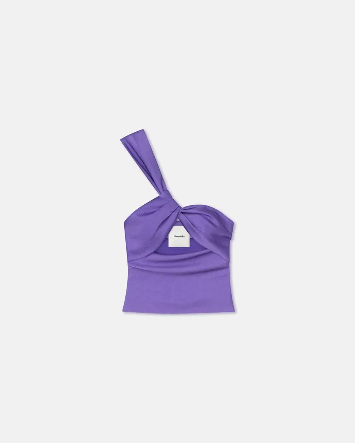 Nanushka Tops Women Alvin Twisted CrispSatin Top Iris