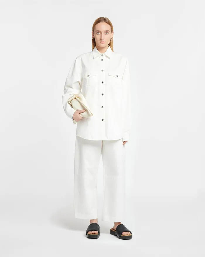Nanushka Tops Women Corinna Twill Shirt White