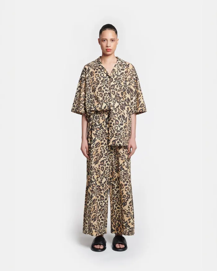 Nanushka Tops Women Katnis Printed CottonVoile Shirt Leopard