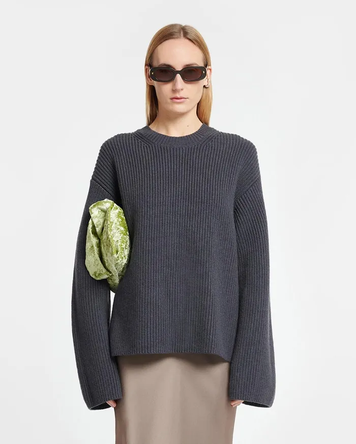 Nanushka Tops Women Maura CashmereBlend Sweater School Grey