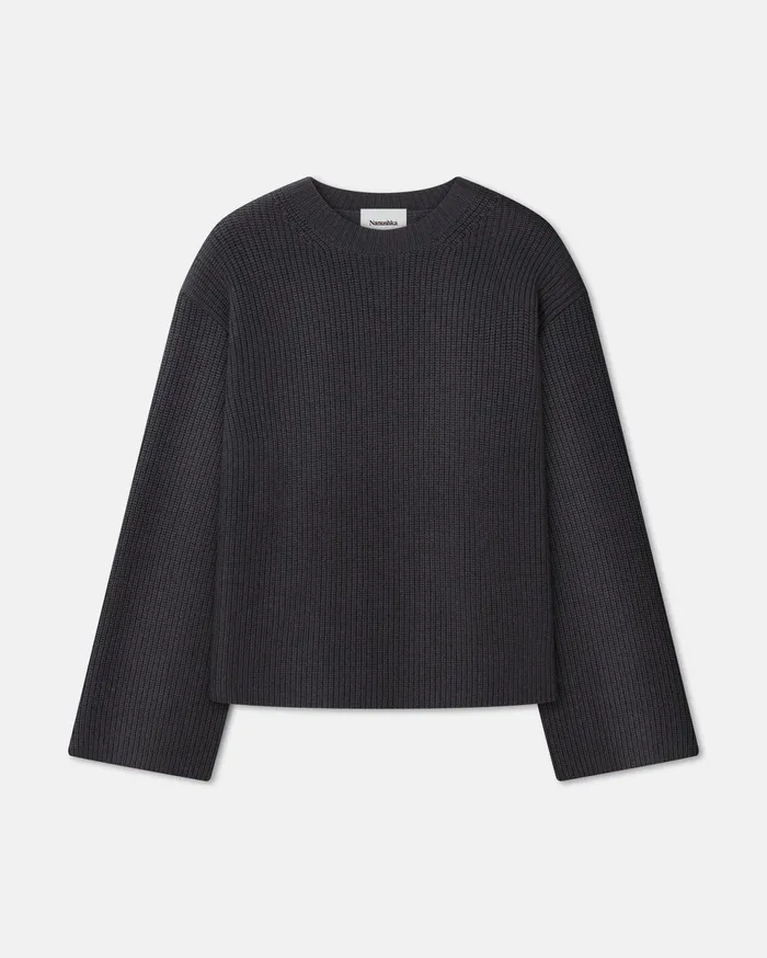 Nanushka Tops Women Maura CashmereBlend Sweater School Grey