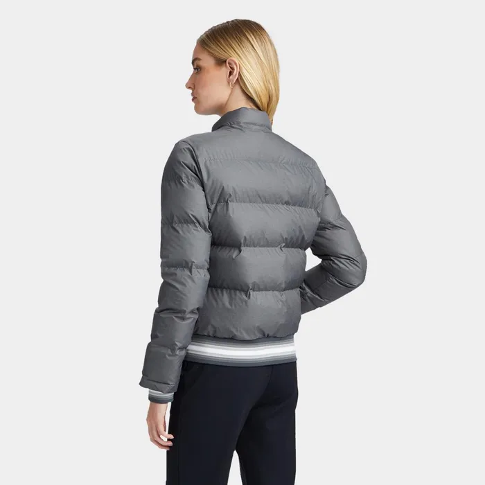 Nylon Mlange Puffer Jacket Charcoal Heather Grey Women GFORE Outerwear