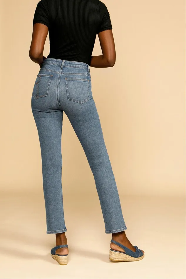 ODEON Jeans Indigo Double Stone Women Rouje Pants