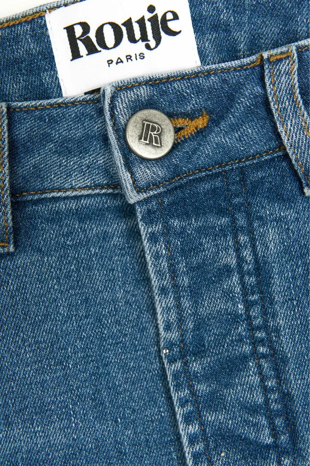 ODEON Jeans Indigo Double Stone Women Rouje Pants