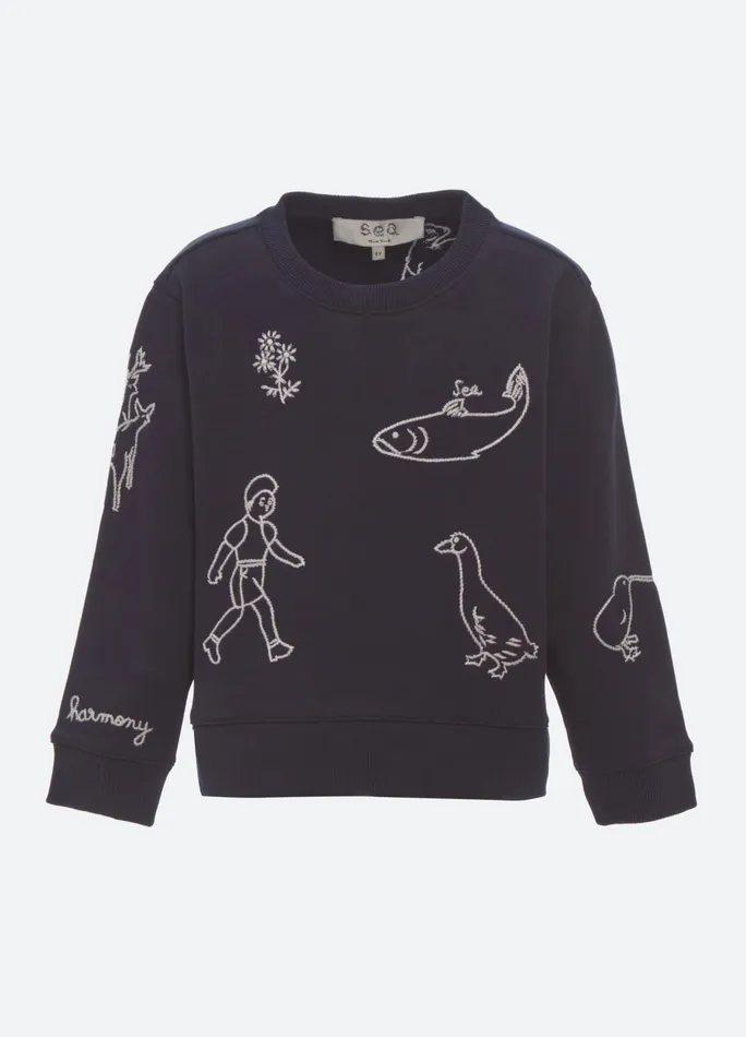 Online Kids Sea New York Demi Kids Sweatshirt Navy