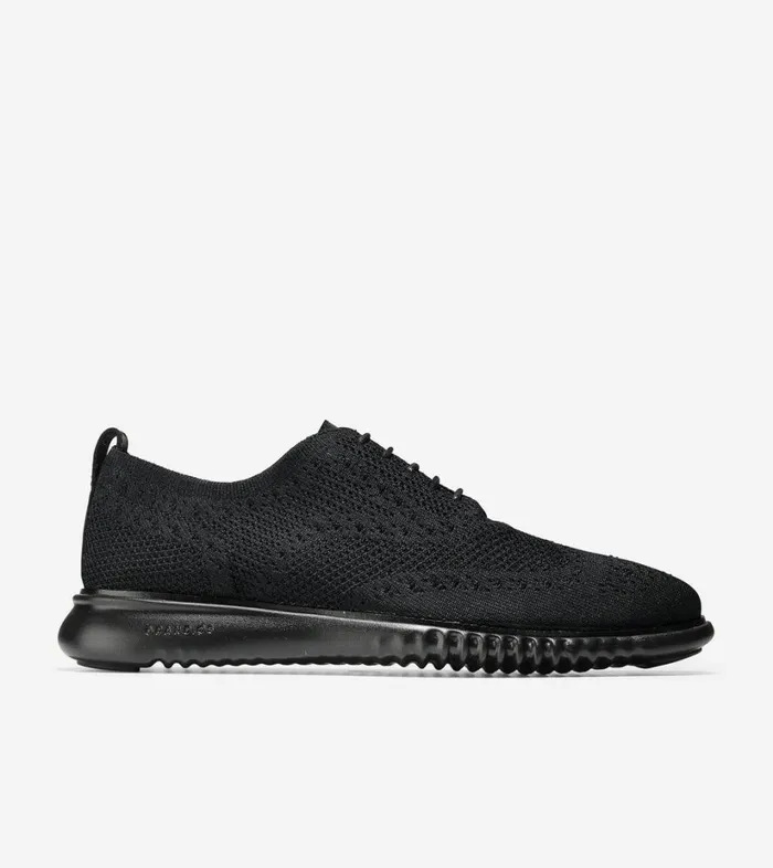Oxfords Men Cole Haan 2ZERGRAND Wingtip Oxford Stitchlite Black Stitchlite black