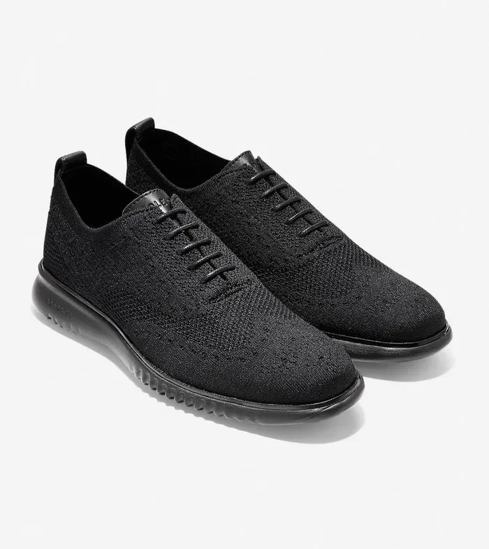 Oxfords Men Cole Haan 2ZERGRAND Wingtip Oxford Stitchlite Black Stitchlite black Oxfords Men Cole Haan 2ZERGRAND Wingtip Oxford Stitchlite Black Stitchlite black
