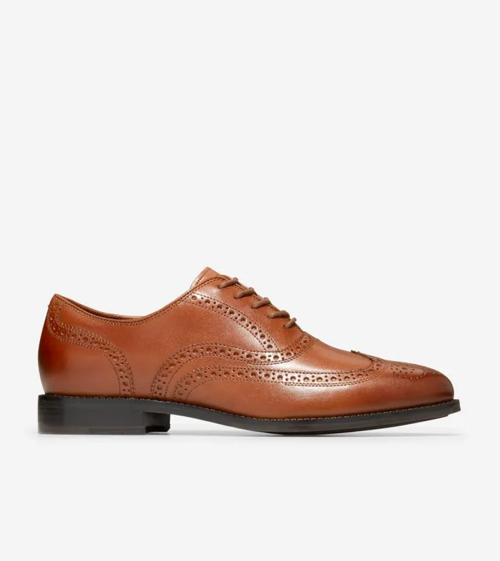 Oxfords Men Cole Haan Broadway Wingtip Oxford British Tandark Chocolate