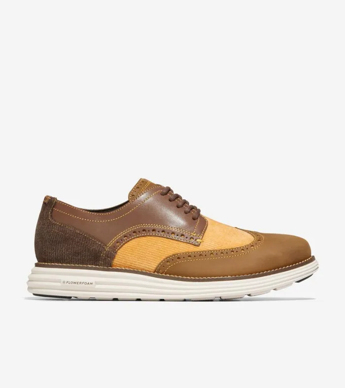 Oxfords Men Cole Haan riginalGrand Wingtip Oxford Chestnutgolden Toffeeivory