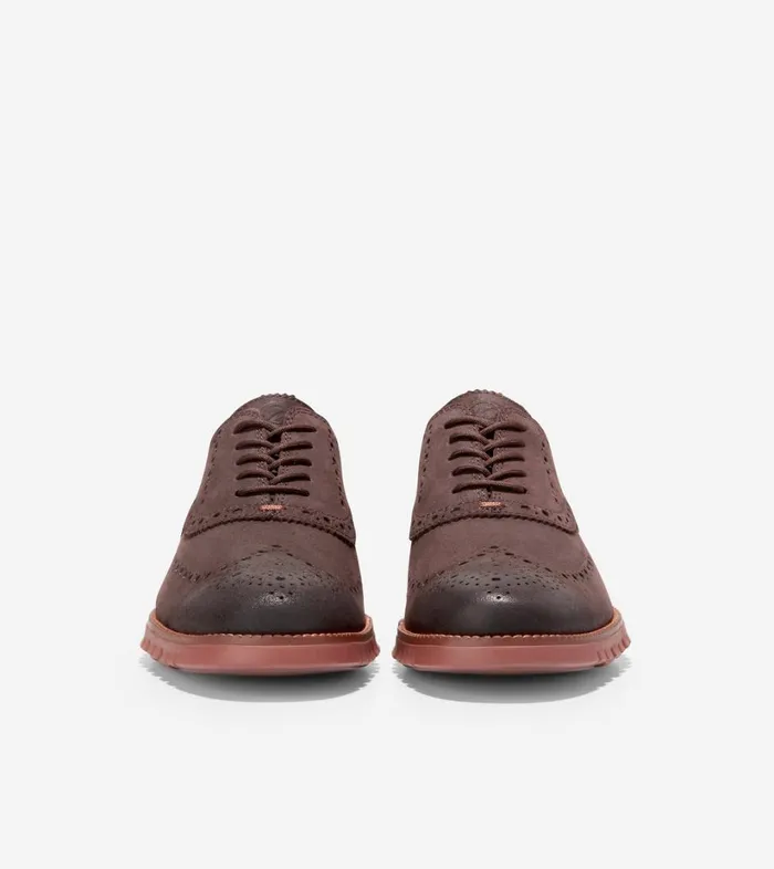 Oxfords Men Cole Haan ZERGRAND Wingtip Oxford Dark Chocolate Burnt Henna Oxfords Men Cole Haan ZERGRAND Wingtip Oxford Dark Chocolate Burnt Henna