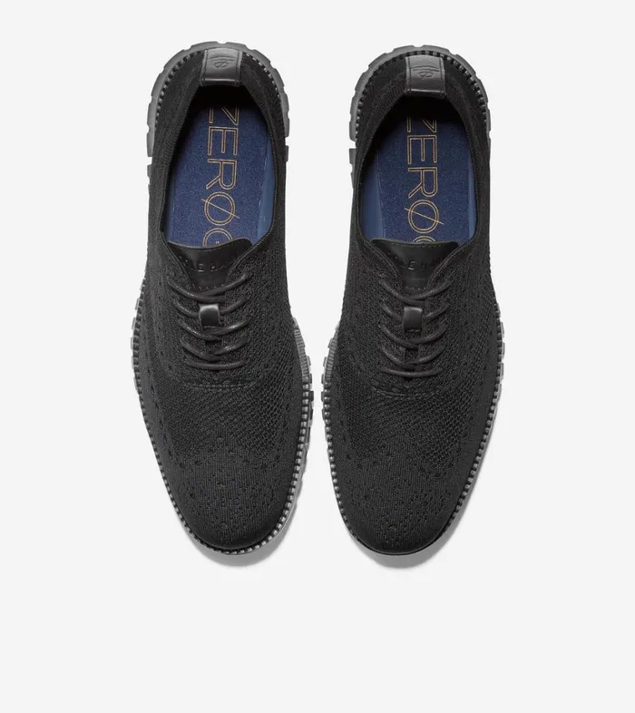 Oxfords Men Cole Haan ZERGRAND Wingtip Oxford Stitchlite Black Stitchlite Black