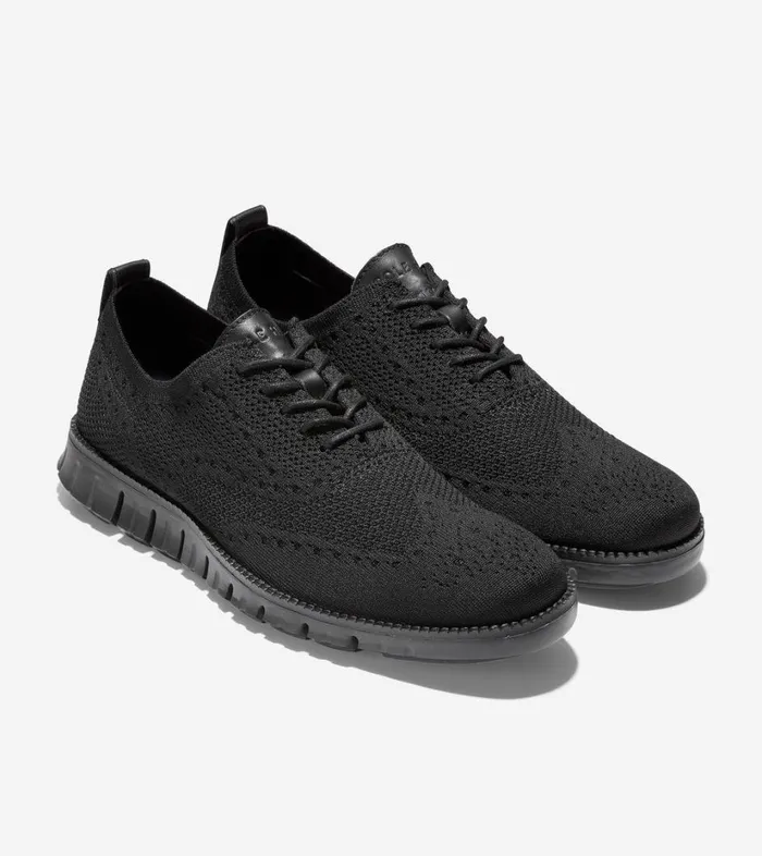Oxfords Men Cole Haan ZERGRAND Wingtip Oxford Stitchlite Black Stitchlite Black