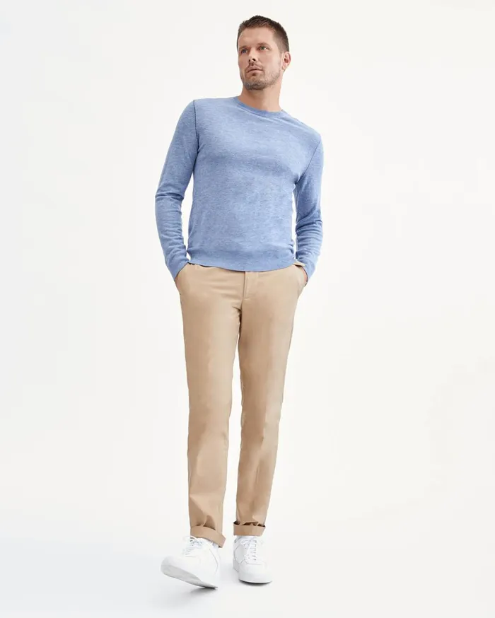Pants Men 7 For All Mankind Belted Trouser In Tan