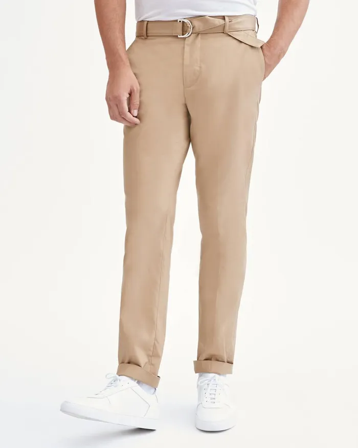Pants Men 7 For All Mankind Belted Trouser In Tan