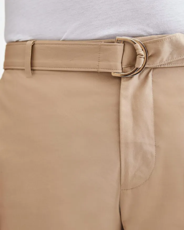 Pants Men 7 For All Mankind Belted Trouser In Tan