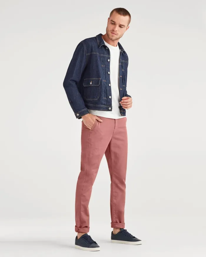 Pants Men 7 For All Mankind Slim Chino In Dusty Rose