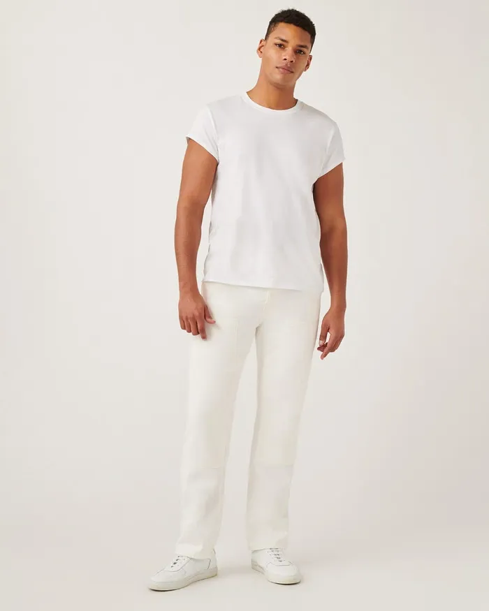 Pants Men 7 For All Mankind Work Pant In White