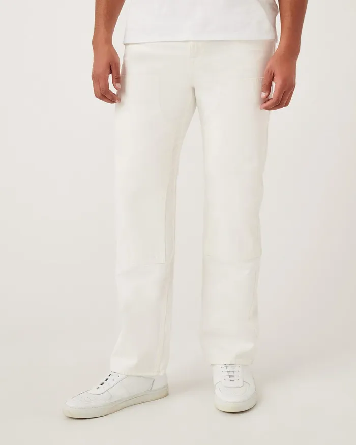 Pants Men 7 For All Mankind Work Pant In White