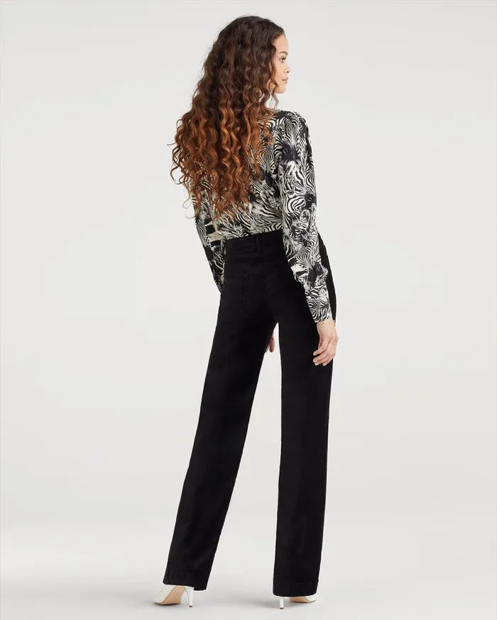 Pants Women 7 For All Mankind Velvet Alexa Trouser In Black