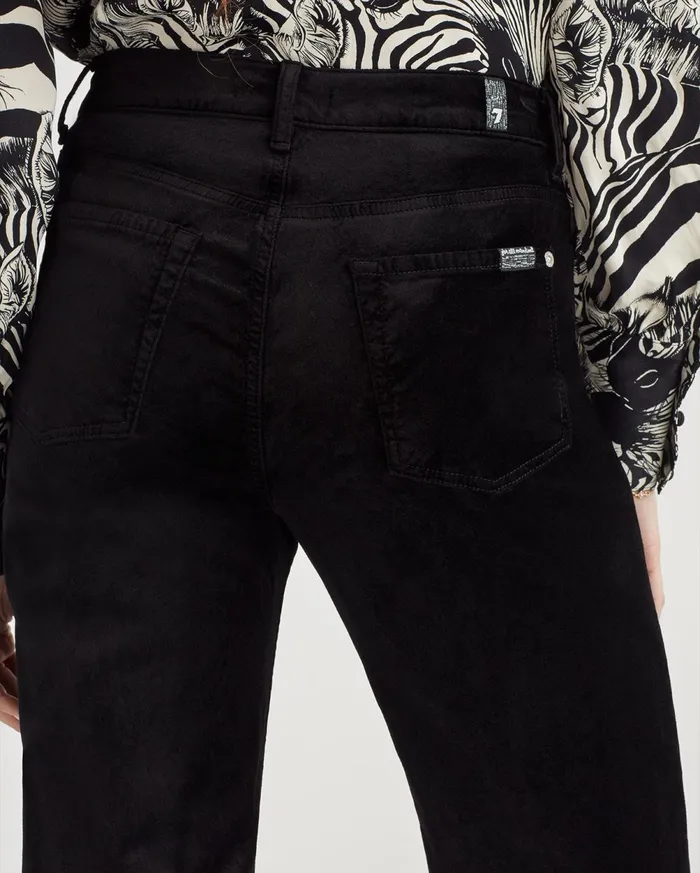 Pants Women 7 For All Mankind Velvet Alexa Trouser In Black