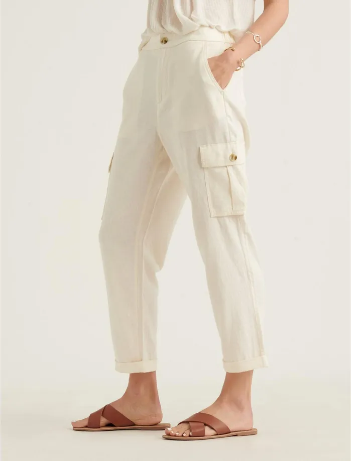 Pants Women Lucky Brand Cargo Pant Bone