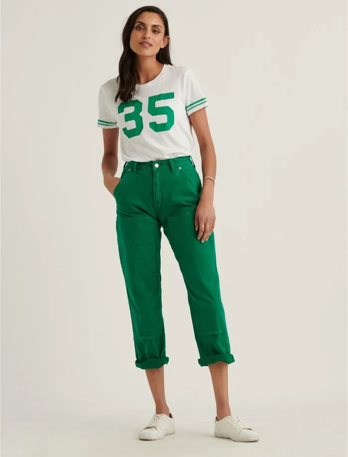 Pants Women Lucky Brand Carpenter Cargo Pant Ultramarine Green