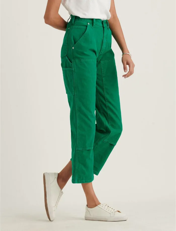 Pants Women Lucky Brand Carpenter Cargo Pant Ultramarine Green