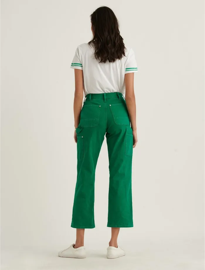 Pants Women Lucky Brand Carpenter Cargo Pant Ultramarine Green