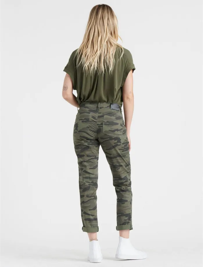 Pants Women Lucky Brand The Cargo Dk Grn Classic Camo