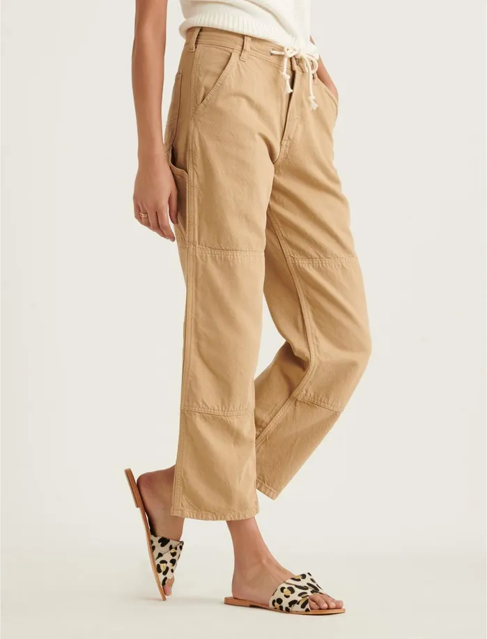 Pants Women Lucky Brand Tie Waist Carpenter Pant Incense