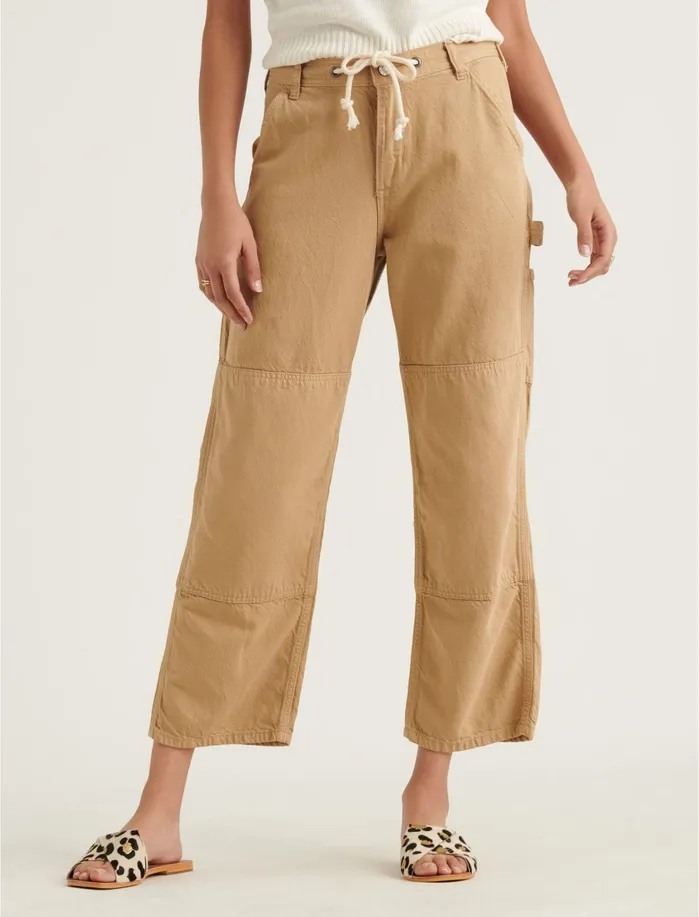 Pants Women Lucky Brand Tie Waist Carpenter Pant Incense