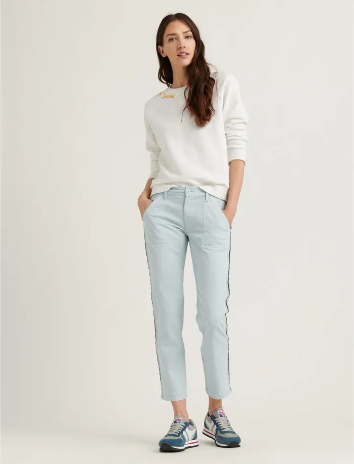 Pants Women Lucky Brand Utility Boyfriend Ballad Blue