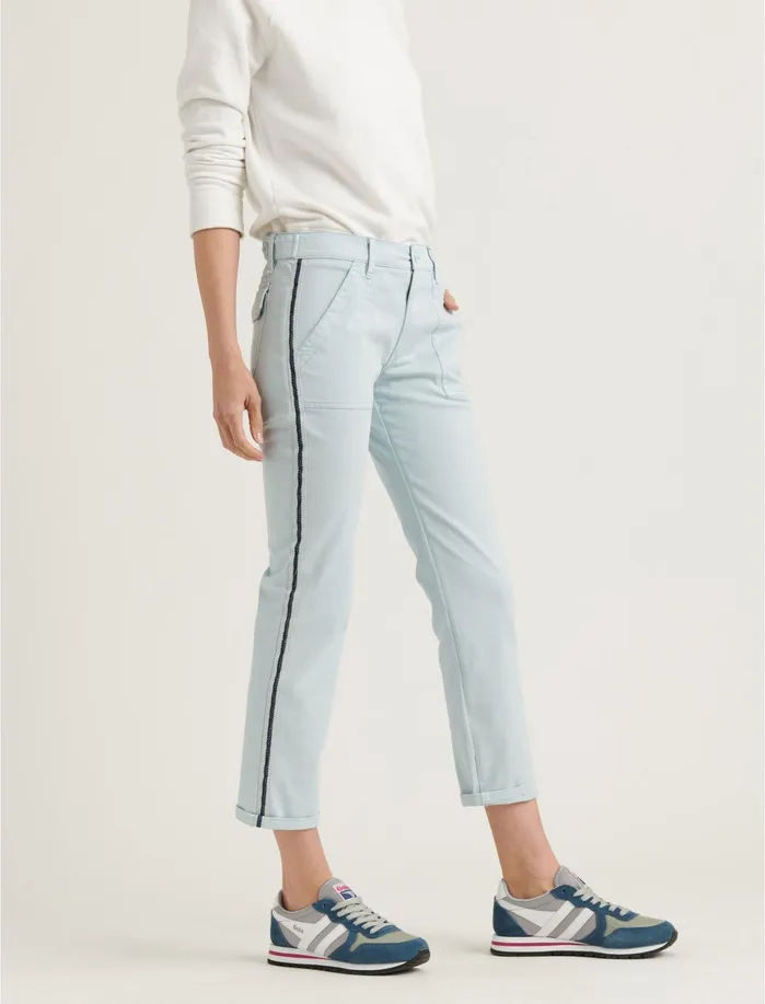 Pants Women Lucky Brand Utility Boyfriend Ballad Blue