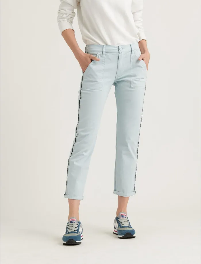 Pants Women Lucky Brand Utility Boyfriend Ballad Blue
