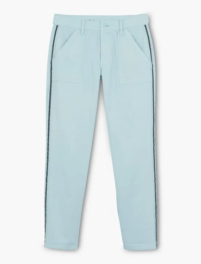Pants Women Lucky Brand Utility Boyfriend Ballad Blue