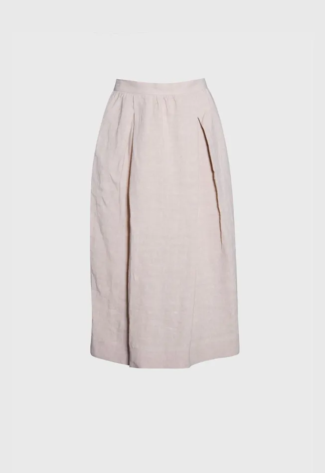 Paul Stuart Bottoms Flared Skirt With Pockets Natural 8211 Women